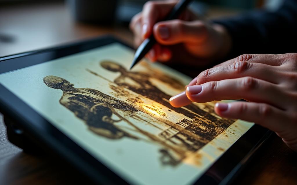 Restauro di una vecchia immagine con tecniche di editing foto